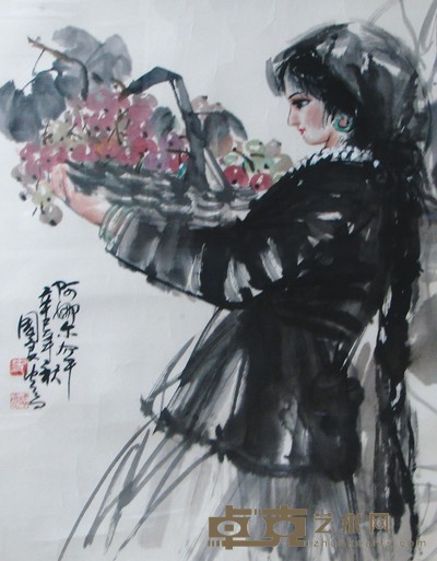 人物 62×53cm