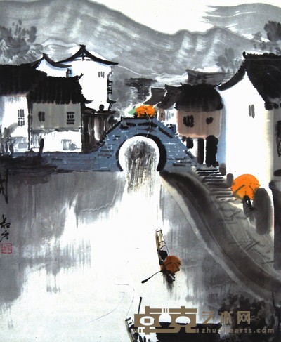 江南小景 45×55cm