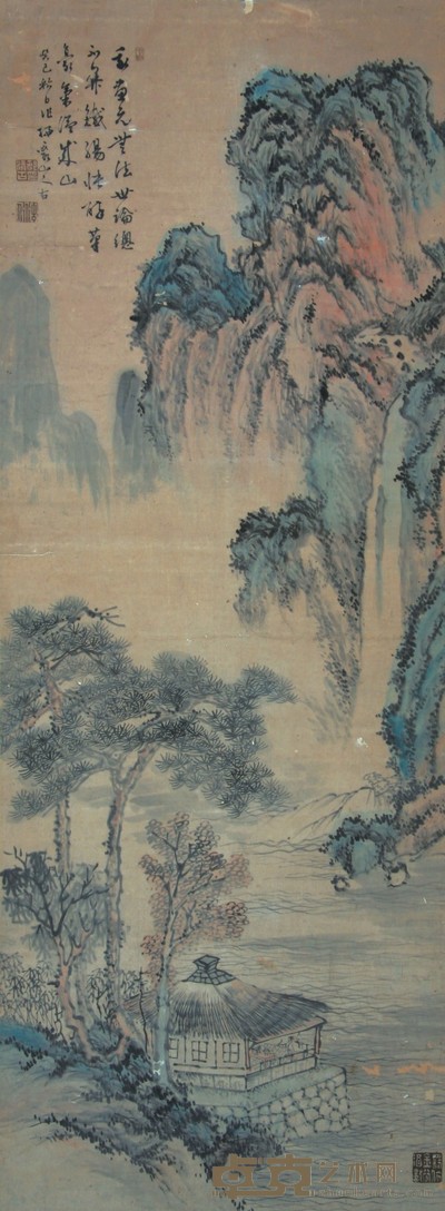 山水 195×50cm