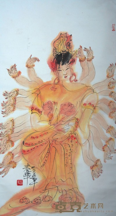 千手观音 97×52cm