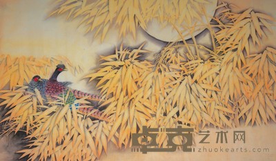 竹影锦鸣 117×67cm