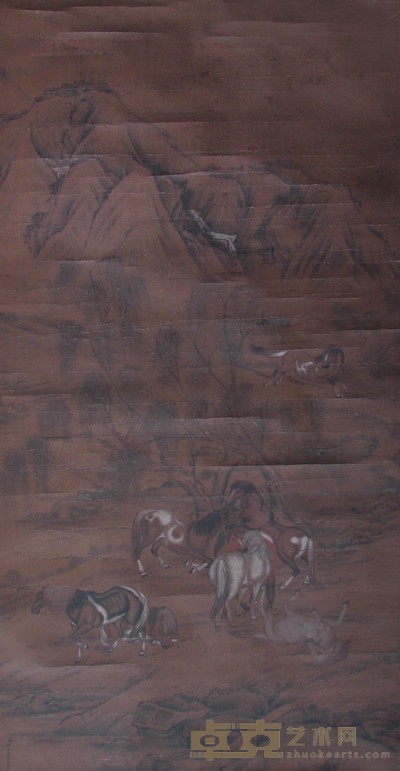 八俊图 154×80cm