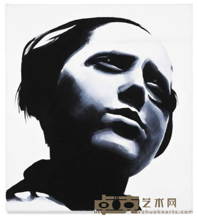 WILHELM SASNAL    Portrait After Rodchenko, Lady, 2002 29.8 x 27 cm