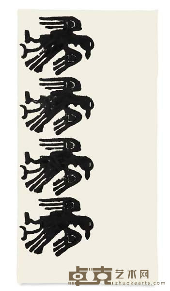 CHRISTOPHER WOOL   Untitled (Eagles), 1990 186.1 x 95.2 cm