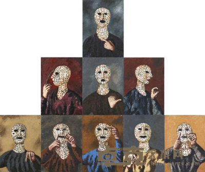 NATALYA NESTEROVA   Mask (I Love You), 1999-2002 70 x 50 cm.