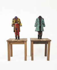 YINKA SHONIBARE 19th Century Kid (Benjamin Disraeli) and 19th Century Kid (William Gladstone), 2000