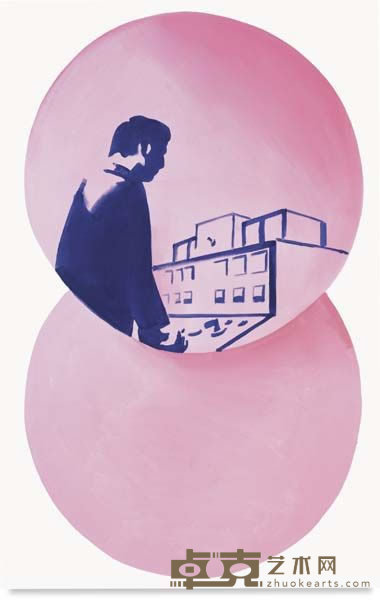 WILHELM SASNAL   Man at the control panel, 1999 180.4 x 151 cm