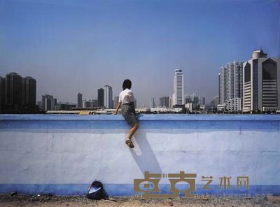 WENG FEN  On the Wall- Guangzhou I, 2002 127 x 188 cm