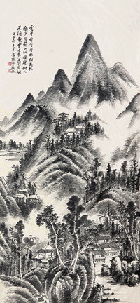 吴徵　没骨山水