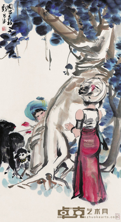 周昌榖  板纳风情 96×53cm