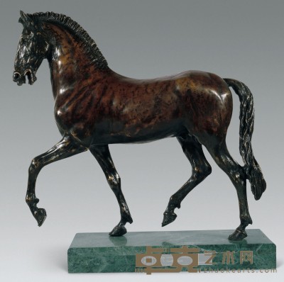 达·芬奇 十六世纪 古代马 45×16.5×6cm