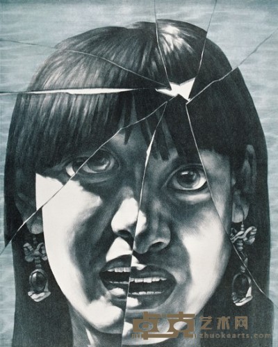苏新平 1993年5月20日作 被打碎的镜子 60×50cm