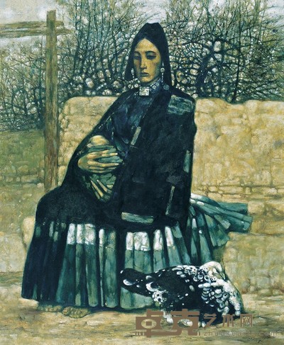 程丛林 1991年作 等待 111×91cm