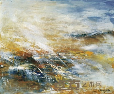 顾公度 春意 60×50cm