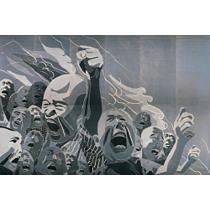 方力钧 1963年作 1999.6.1 （SET OF SIX）485×121.2cm；485×727.2cm