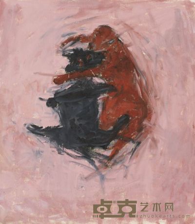 2 Dogs, 1993-1994 24 x 21 in. (61 x 53.3 cm).