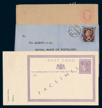 1877-1893年英国实寄封、片一组八件