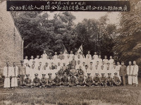 P 1923年“广西邮务长杜公显廷奉调离邑全体同人摄影纪念”黑白照片一幅
