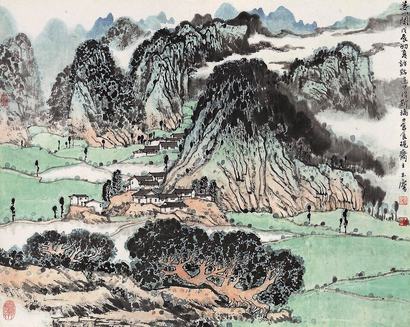 宋玉麟 戊辰（1988年）作 娄山关 立轴