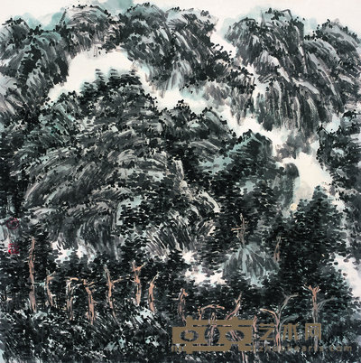 吕云所 山水 镜心 69×68.5cm