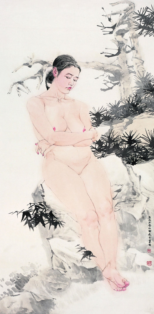 李爱国 2000年作 人体 镜心