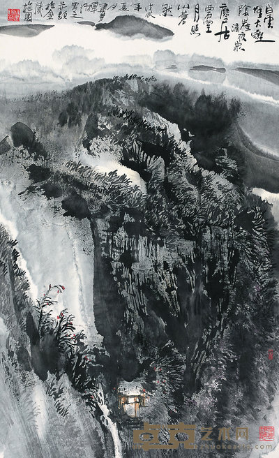 徐建明 1988年作 山水 立轴 96×59cm