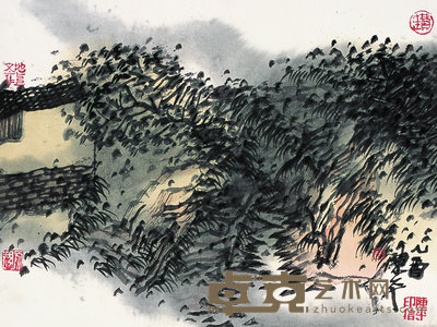 陈平 2005年作 山水 镜心 34×46cm
