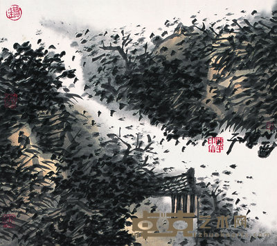 陈平 2005年作 山水 镜心 40×45cm