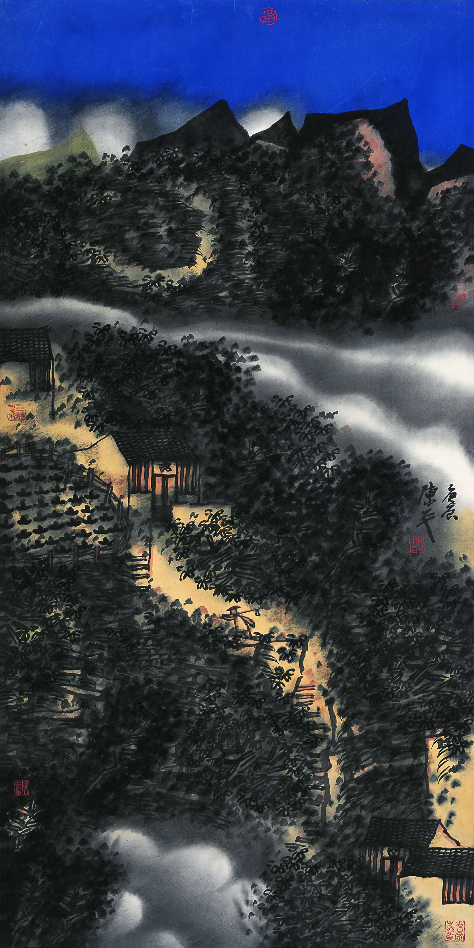 陈平 2000年作 山水 镜心131×66.5cm