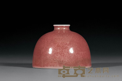 清康熙 豇豆红釉太白尊 直径12.5cm