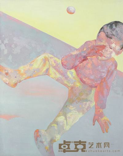 郭晋 2002年作 嬉戏的孩子之二 145×115cm