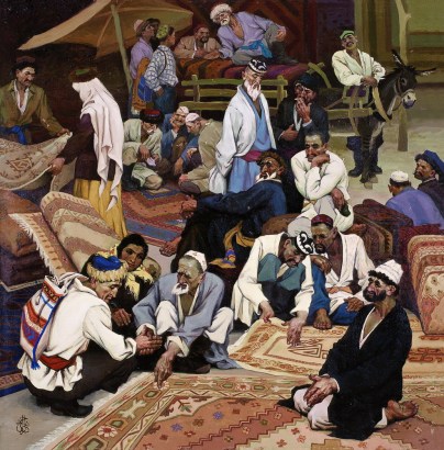 哈孜·艾买提 地毯·维吾尔人