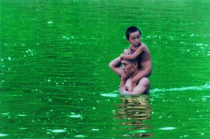 张洹 1997年作 为无名水塘增高