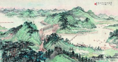 俞子才 1959年作 新安春色 镜心