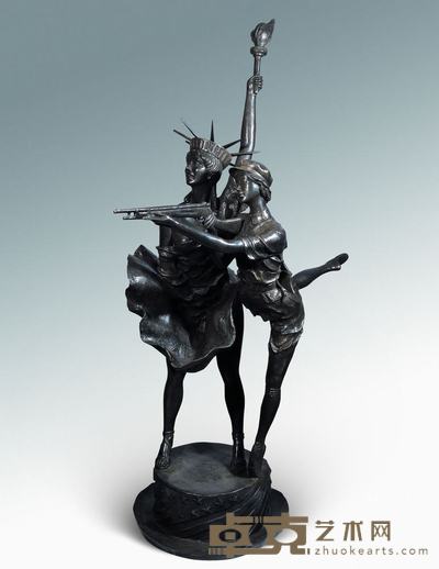 黄钢 自由女神 86×86×100cm