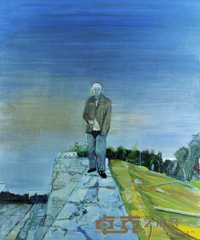 王顷 2005年作 城墙五 120×100cm