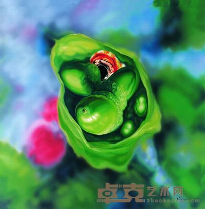 朱海 2007年作 春 150×150cm