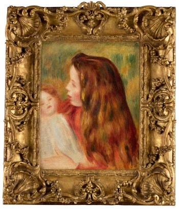 皮埃尔·奥古斯特·雷诺阿 1897年作 女孩与洋娃娃