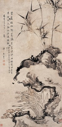 朱昂之 花卉 立轴