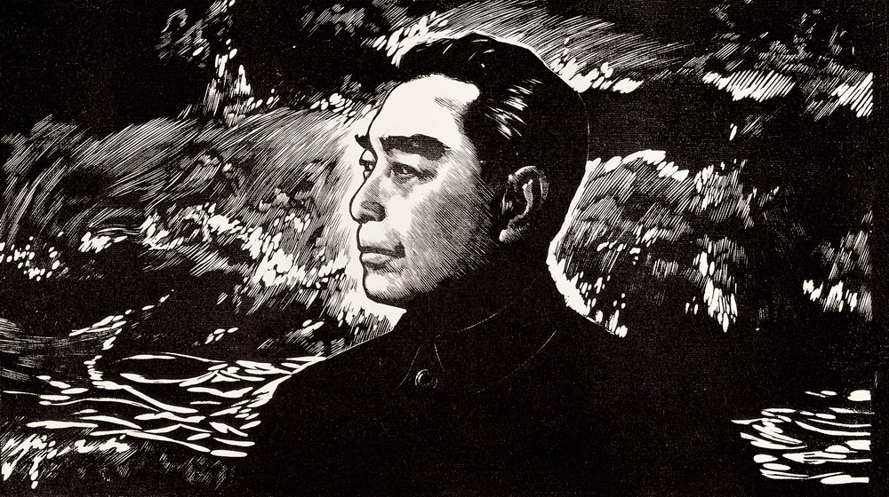 李焕民 1978年作 周总理——天安门诗抄 屹立千秋24×41.5cm