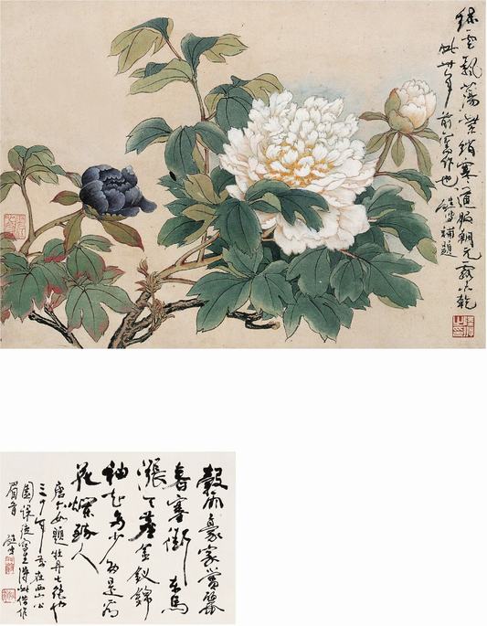 陆抑非   工笔牡丹