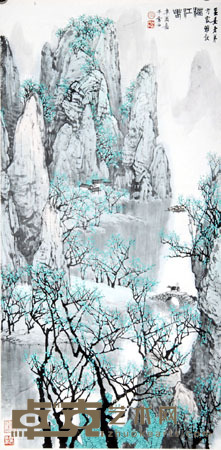 白雪石 1981年作 漓江春 镜心 138×68.5cm