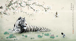 喻继高 苏君 2006年作 芳林春晓 镜心78.5×143.5cm