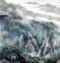 郜宗远 2007年作 山水 镜心
