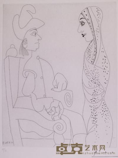征服者与摩洛哥女人（37/50） 27.7×21.8cm