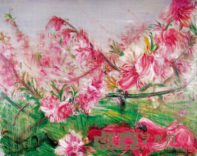 桃花芳香 200×250cm
