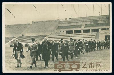 希特勒1936柏林奥运会明信片1枚 