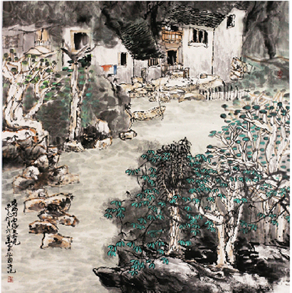 程振国   山水
