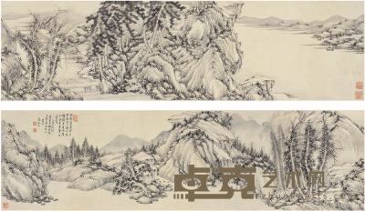秦祖永（1825～1884）幽居图手卷 30.5×226.5cm