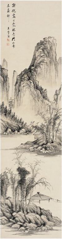 王学浩（1754?1832）寒林图立轴